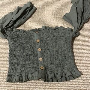 Vintage Havana Green Crop Top